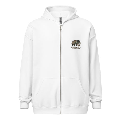 Elephant Conservation - Full Zip Womens Hoodie